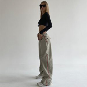 Women’s Casual Loose Fit Cotton Trousers